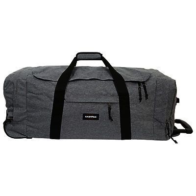 Eastpak Leatherface Large 2-Wheel Duffle Bag, Sunday Grey Eastpak Leatherface Large 2-Wheel Duffle Bag, Sunday Grey